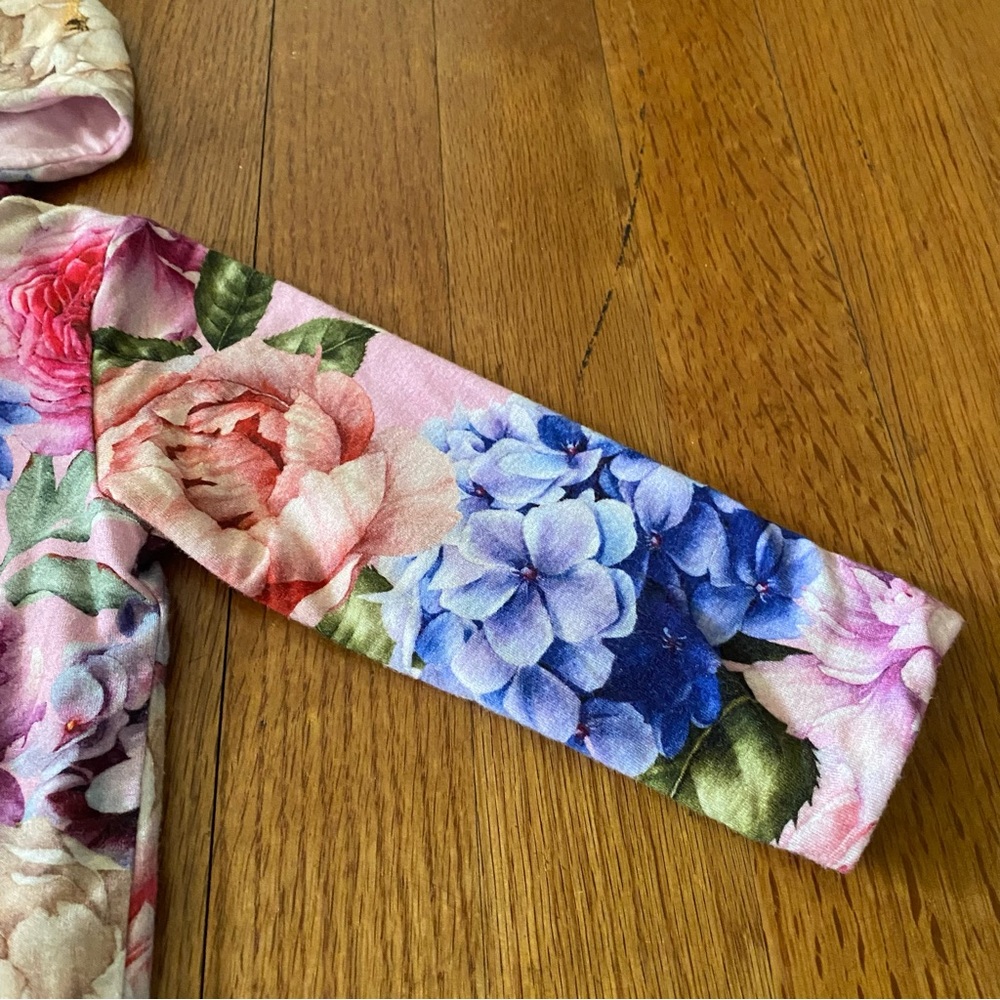 Posh Peanut Pink and Floral Reversible Jacket - Picture 4 of 8